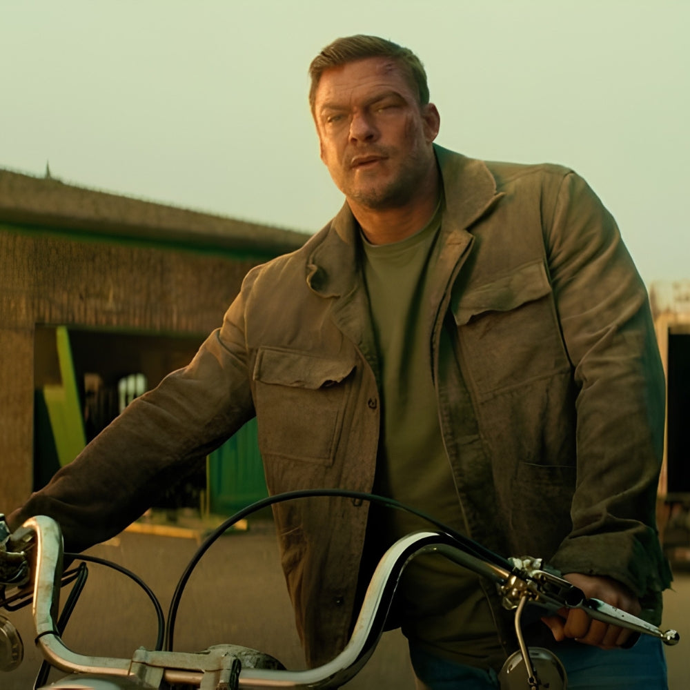 Reacher Alan Ritchson Tan Cotton Jacket