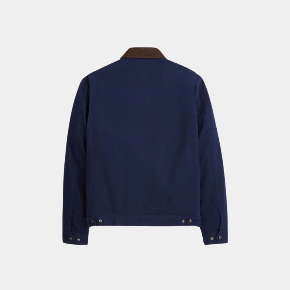 Reacher Season 3 Jack Reacher Blue Cotton Jacket - Mannequin Back View