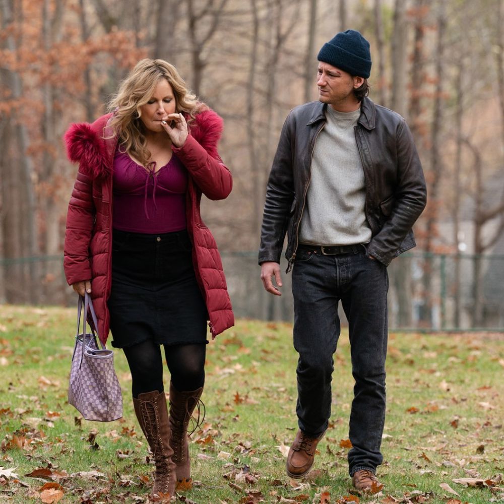 Riff Raff Jennifer Coolidge (Ruth) Red Parka 3/4 Length Jacket - Character Front View