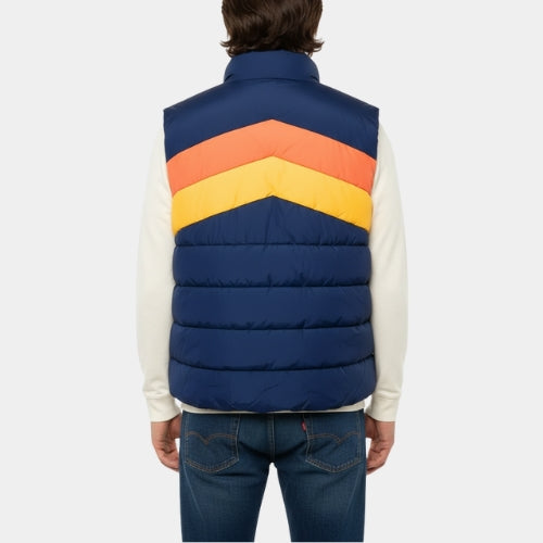 Robin Williams  Mork and Mindy Mork Blue Parachute Puffer Vest - Back View