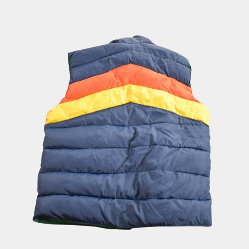 Robin Williams  Mork and Mindy Mork Blue Parachute Puffer Vest - Mannequin Back View
