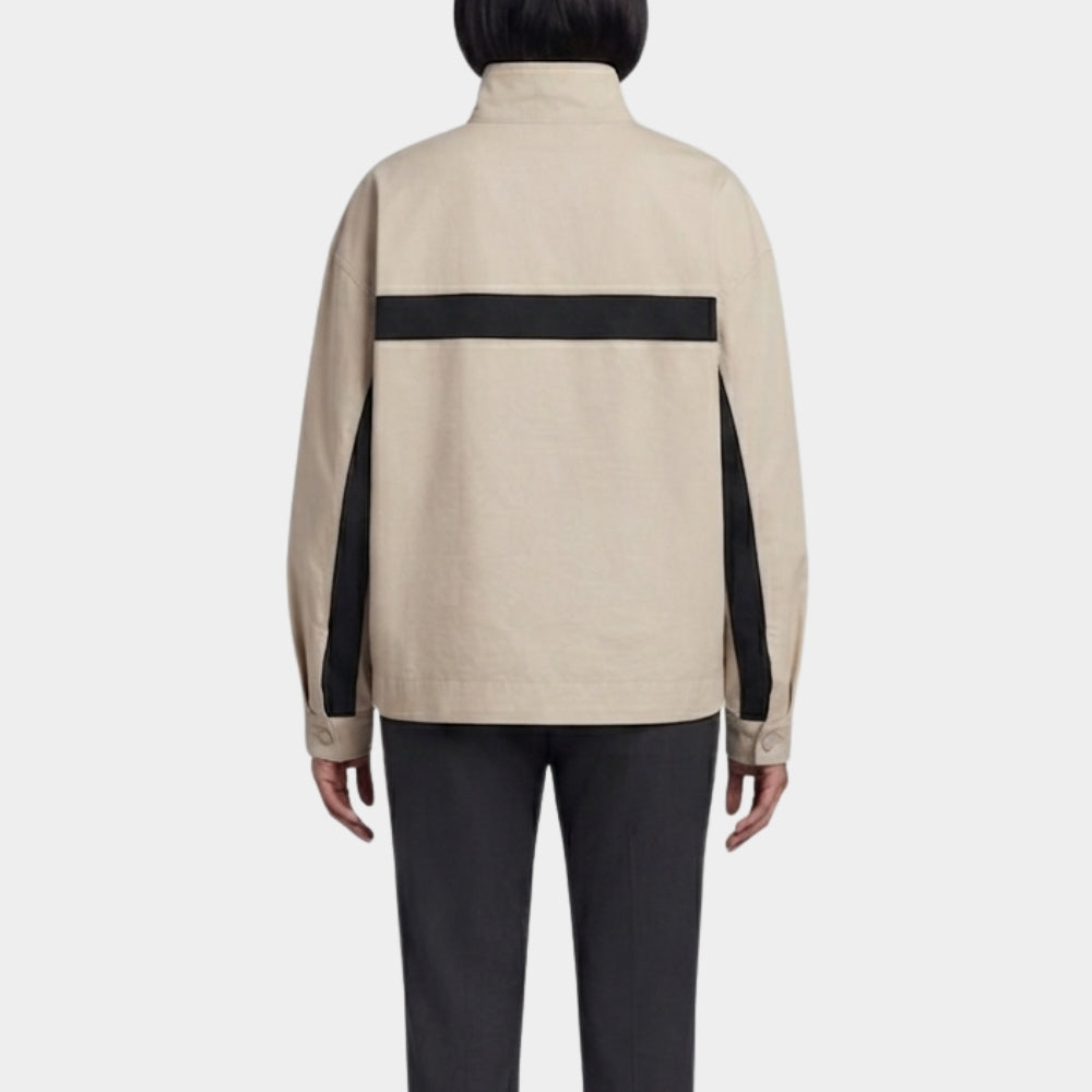 SNL Rihanna Beige Track Jacket