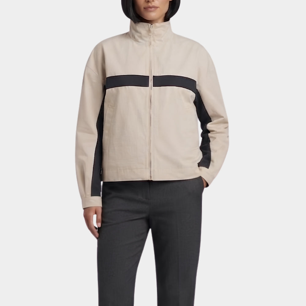 SNL Rihanna Beige Track Jacket