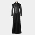 Sandman Morpheus Black Leather and Polyester Fabric Cosplay Costume - Mannequin Front View