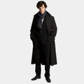 Sherlock Men's Benedict Cumberbatch Wool Long Trench Coat - Front View