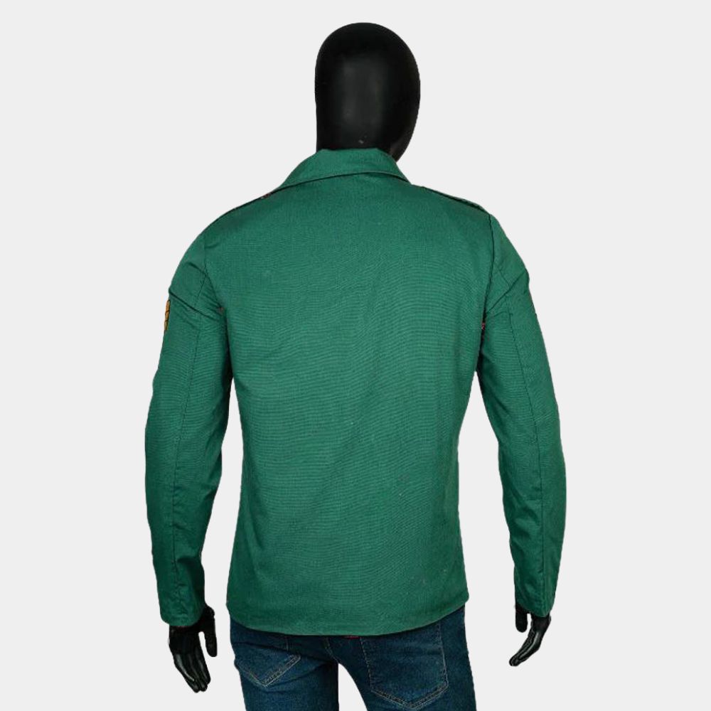 Silent Hill 2  James Sunderland (Guy Cihi) Green Cotton Jacket - Mannequin Back View