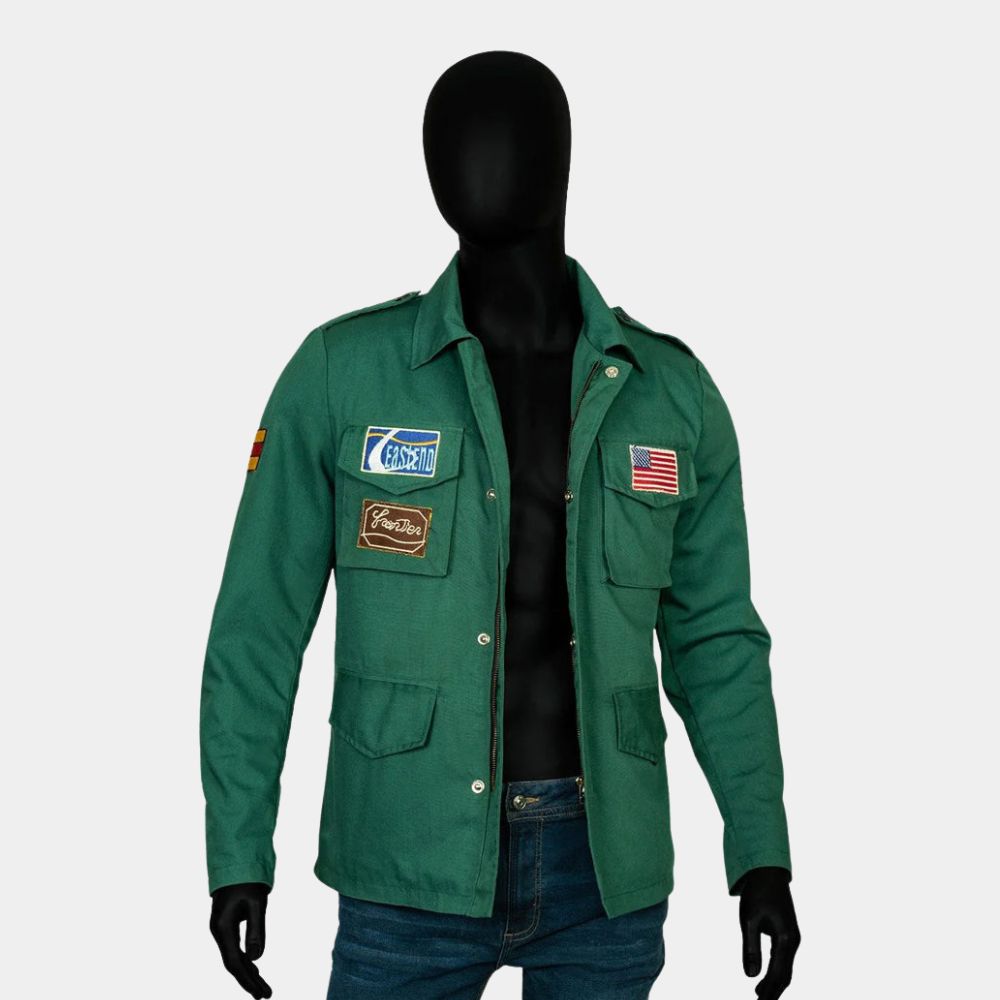 Silent Hill 2  James Sunderland (Guy Cihi) Green Cotton Jacket - Mannequin Front View