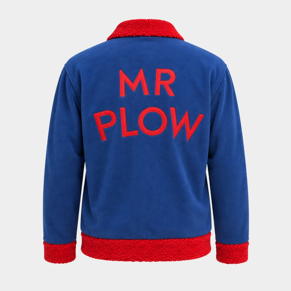 Simpsons Mr Plow Red Sherpa Jacket