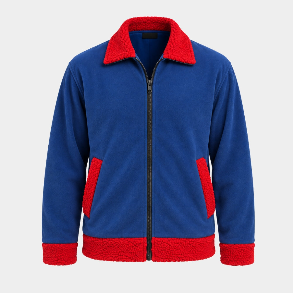 Simpsons Mr Plow Red Sherpa Jacket