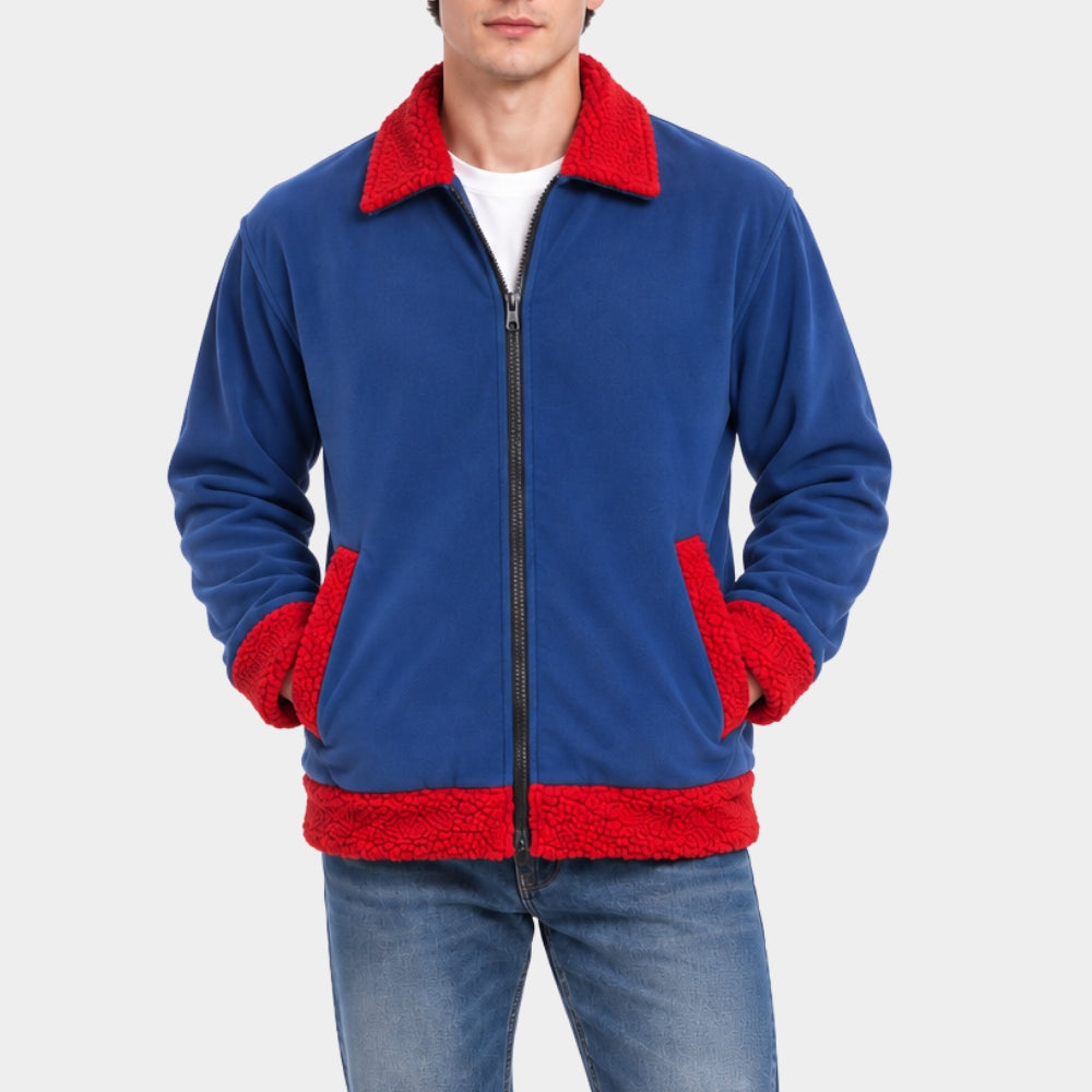 Simpsons Mr Plow Red Sherpa Jacket