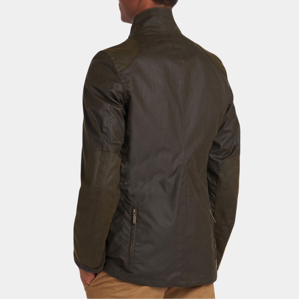 Skyfall  Daniel Craig James Bond Brown Wax Cotton Sports Jacket - Back View