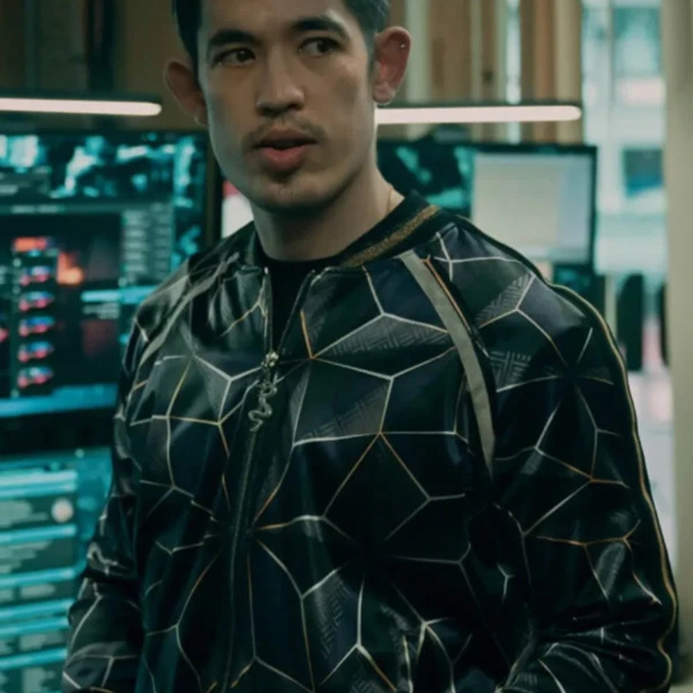 Slow Horses Roddy Ho Black Bomber Jacket