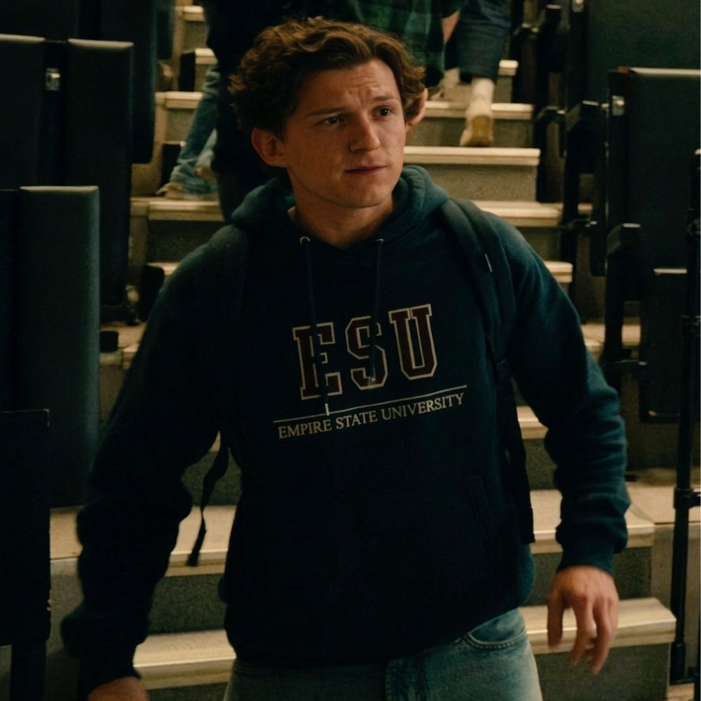 Spider Man Peter Parker ESU Blue Hoodie