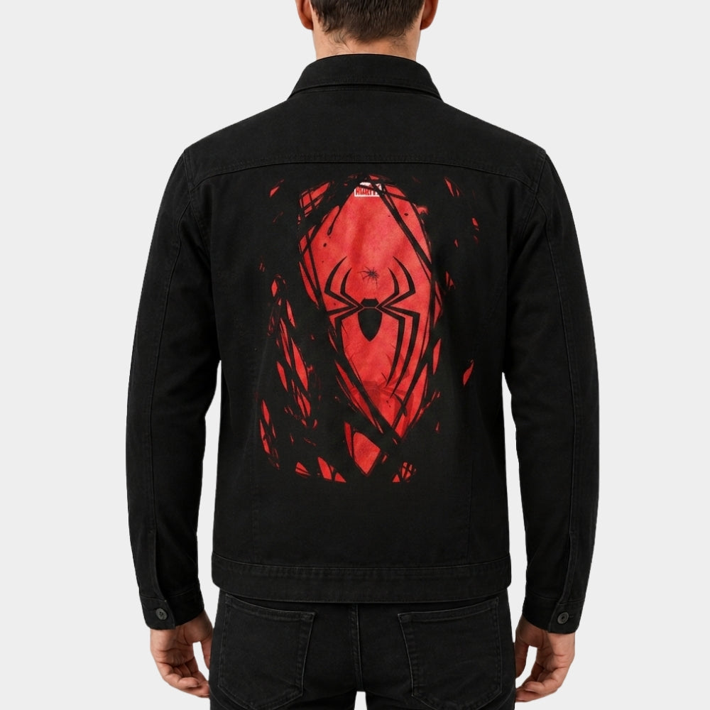 Spider Man Brand New Day Black Leather Spider Jacket