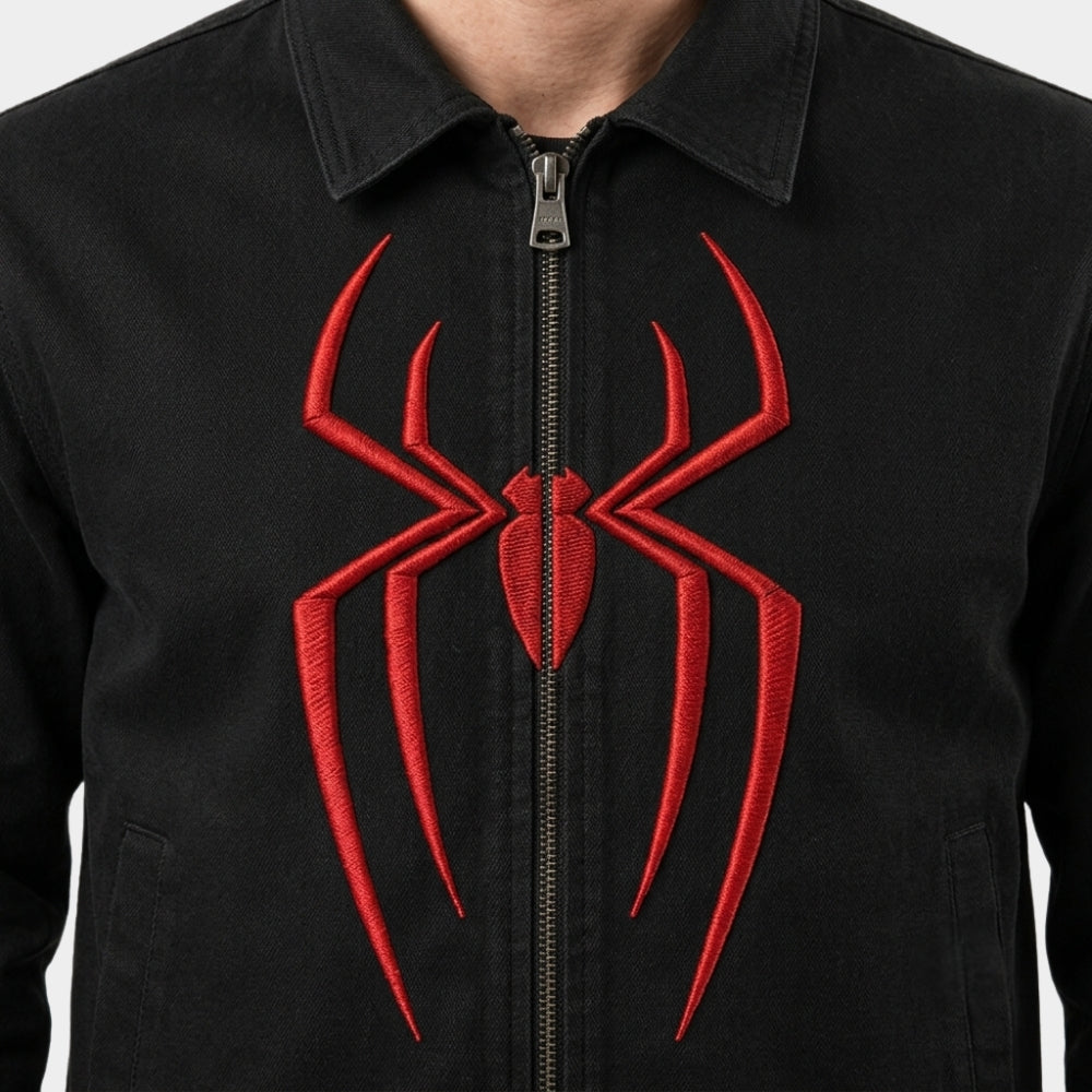 Spider Man Brand New Day Black Leather Spider Jacket