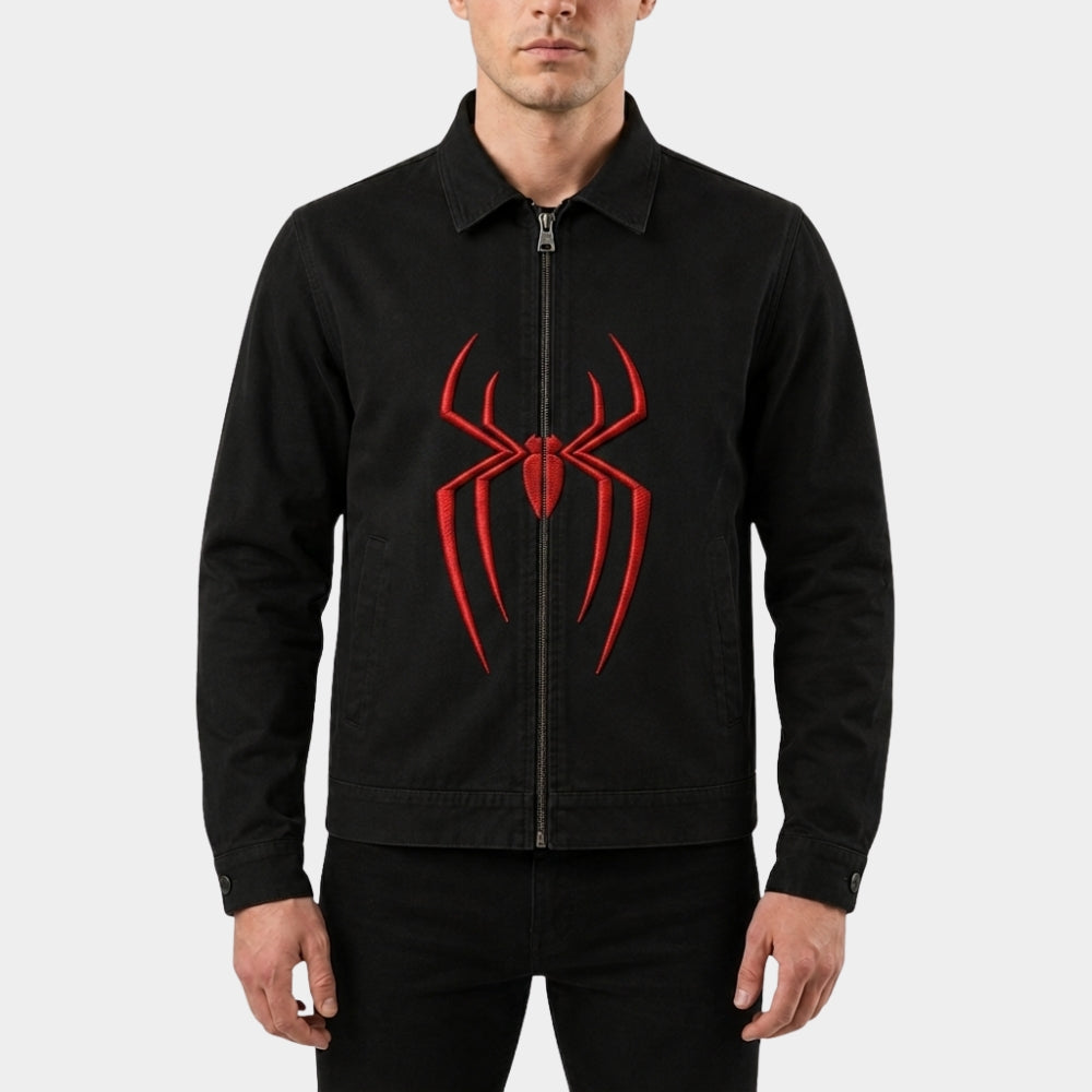 Spider Man Brand New Day Black Leather Spider Jacket