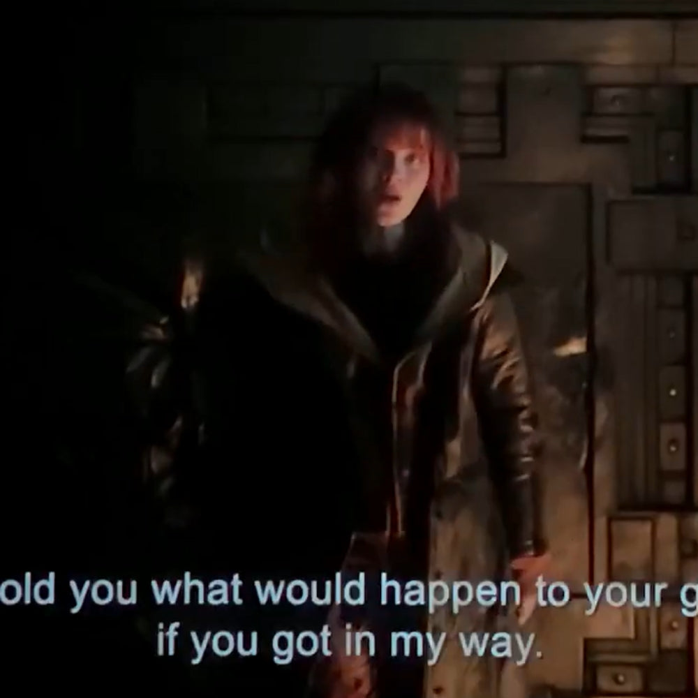 Spiderman BND Sadie Sink Green Leather Coat