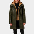 Spiderman BND Sadie Sink Green Leather Coat