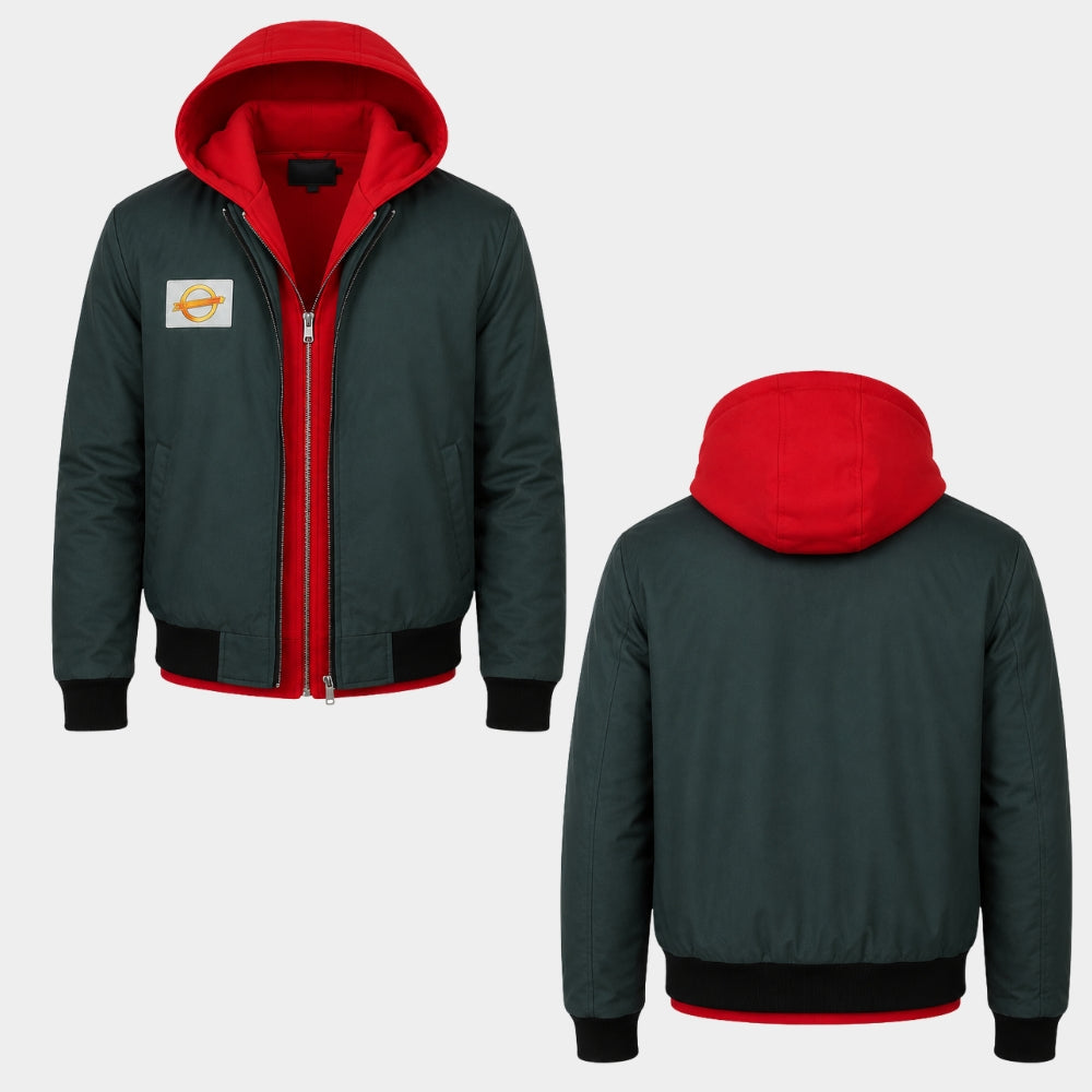 Spiderman Miles Morales Green Hooded Jacket