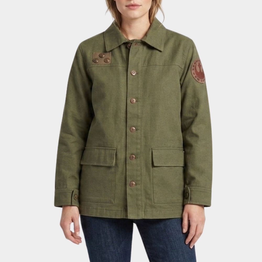 Star Wars The Mandalorian and Grogu Sigourney Weaver Green Jacket