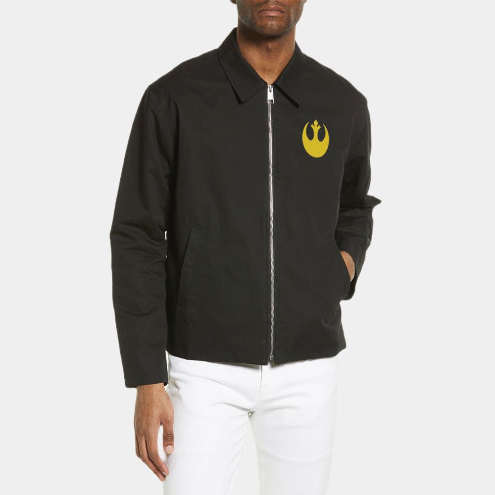 Star Wars Resistance May the Force be With You Black Cotton Jacket - Front Posture View