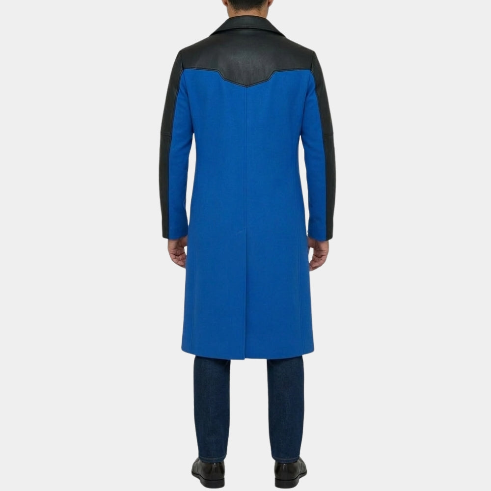 Static Shock  Static aka Virgil Hawkins Long Trench Coat - Back View