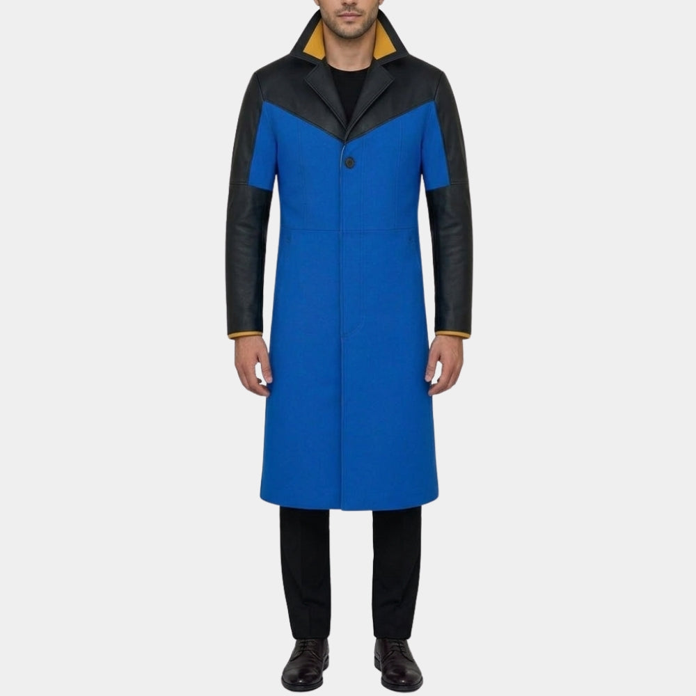 Static Shock  Static aka Virgil Hawkins Long Trench Coat - Front View