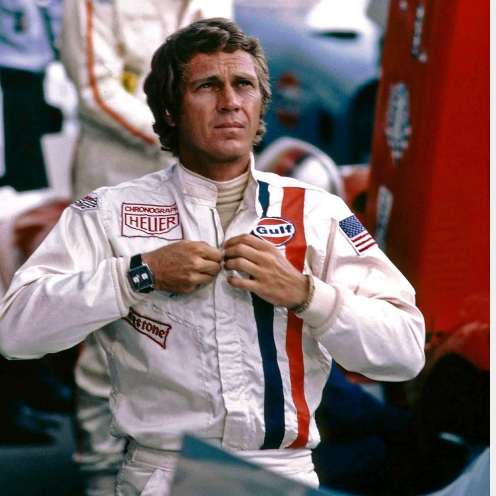 Steve McQueen  Le Mans Grand Prix Cotton Jacket - Character Front View
