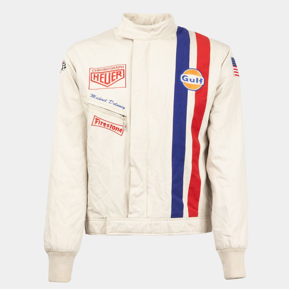 Steve McQueen  Le Mans Grand Prix Cotton Jacket - Mannequin Front View

