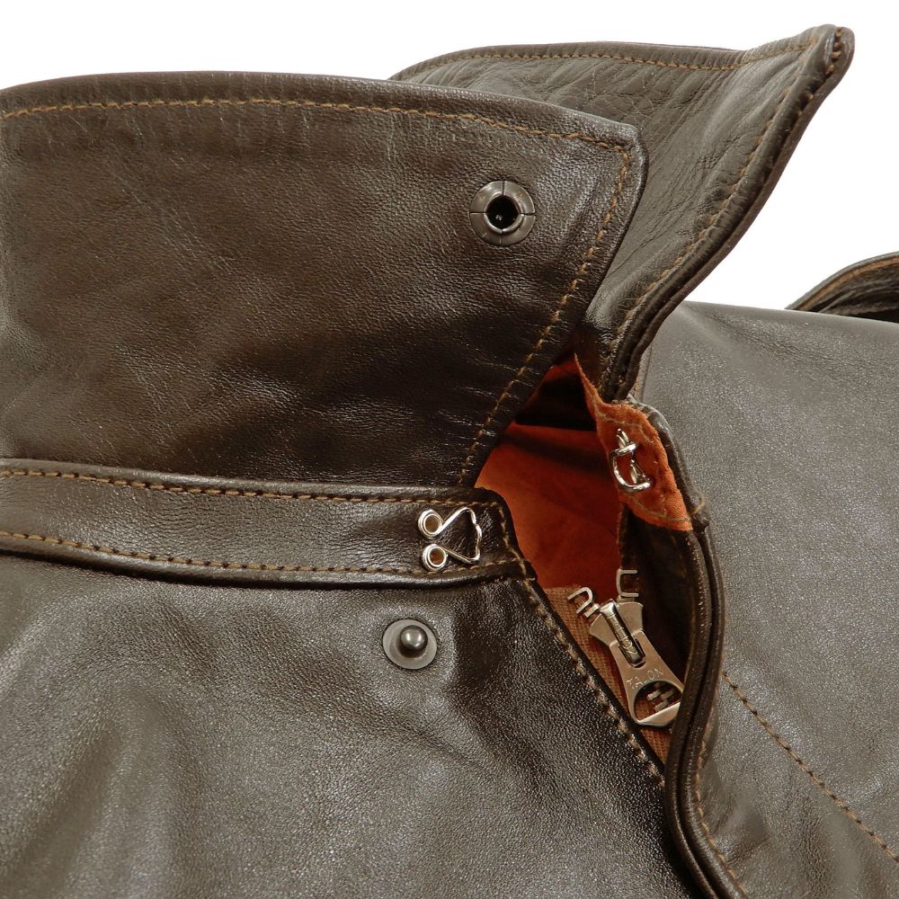 Steve Mcqueen The Great Escape A2 Bomber Jacket - Collar View