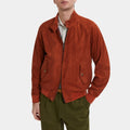 Stranger Things S05 Steve Harrington Brown Suede Leather Harrington Jacket - Front View