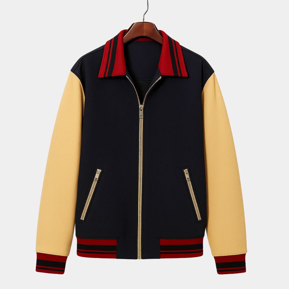 Stranger Things S05 Will Byers Varsity Jacket - Mannequin Front View