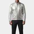 Street Fighter 50 Cent Silver Leather Jacket