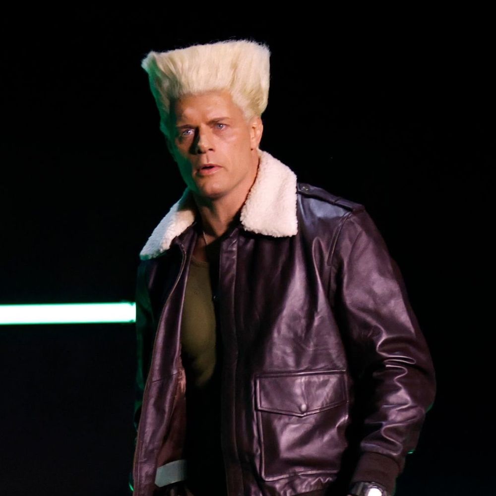 Street Fighter Cody Rhodes Leather Jacket - Front View