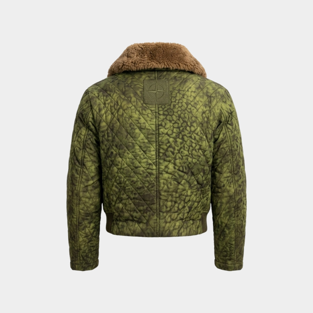 Supergirl Ruthye Marye Knoll Jacket with Fur Collar