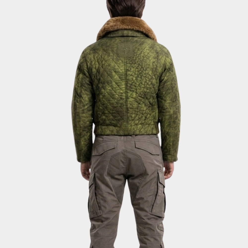 Supergirl Ruthye Marye Knoll Jacket with Fur Collar