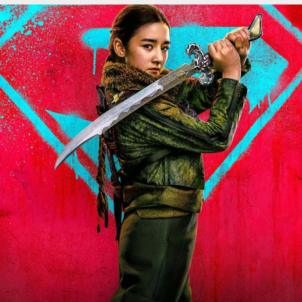 Supergirl Ruthye Marye Knoll Jacket with Fur Collar