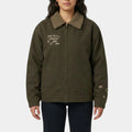 Taylor Swift  Cowboy Like Me Shearling collar Brown Cotton Jacket - Front View