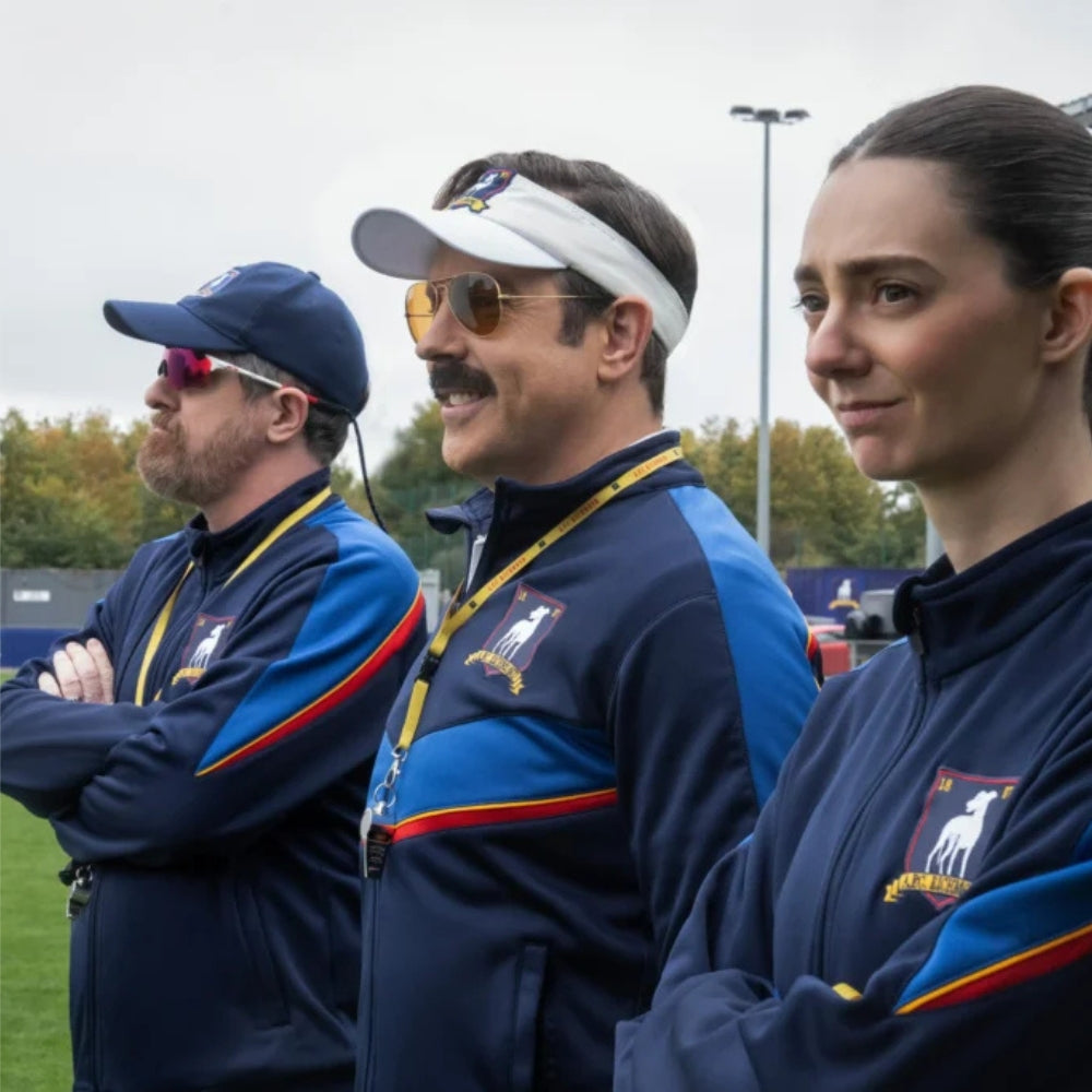 Ted Lasso Jason Sudeikis Blue Track Jacket
