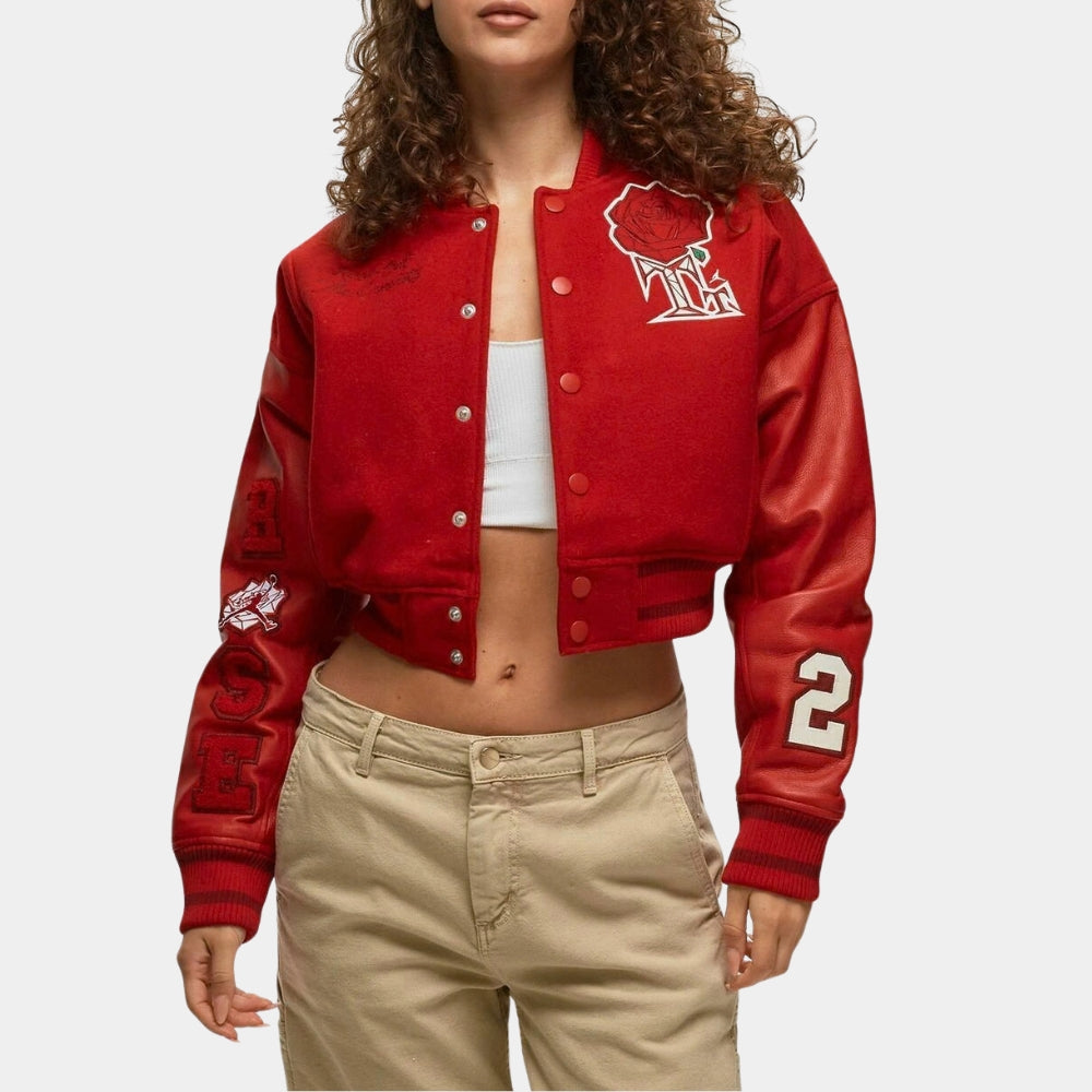 Teyana Taylor Red Varsity Jacket