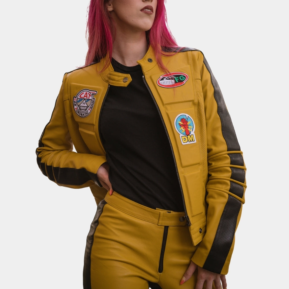 Kill Bill Uma Thurman Faux Leather Jacket