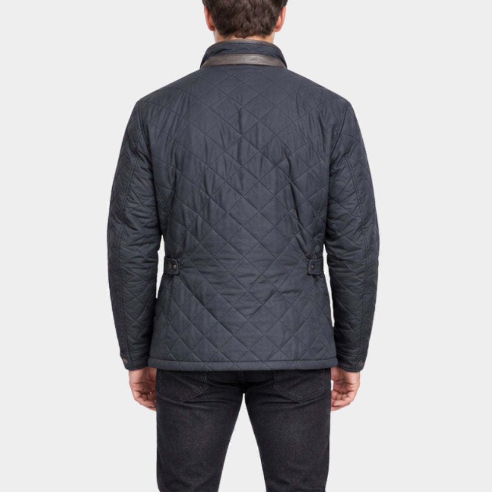 The Blame Douglas Booth Grey Quilted Jacket