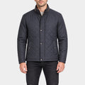 The Blame Douglas Booth Grey Quilted Jacket