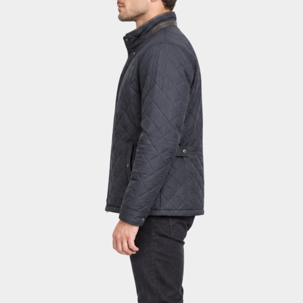 The Blame Douglas Booth Grey Quilted Jacket