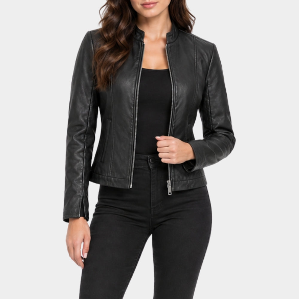 The Blame Michelle Keegan Black Leather Jacket