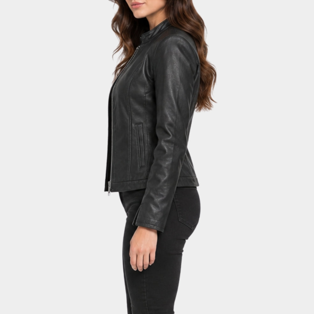 The Blame Michelle Keegan Black Leather Jacket