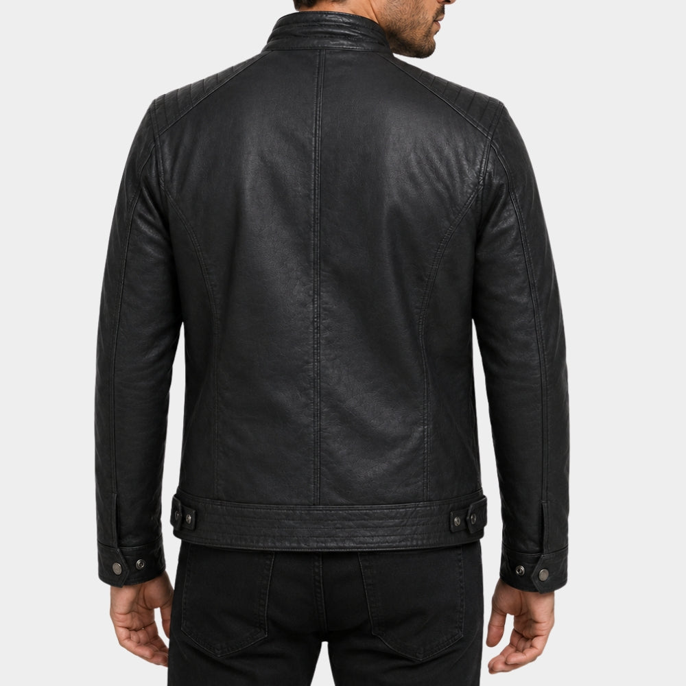 The Bourne Legacy Jeremy Renner Black Leather Jacket