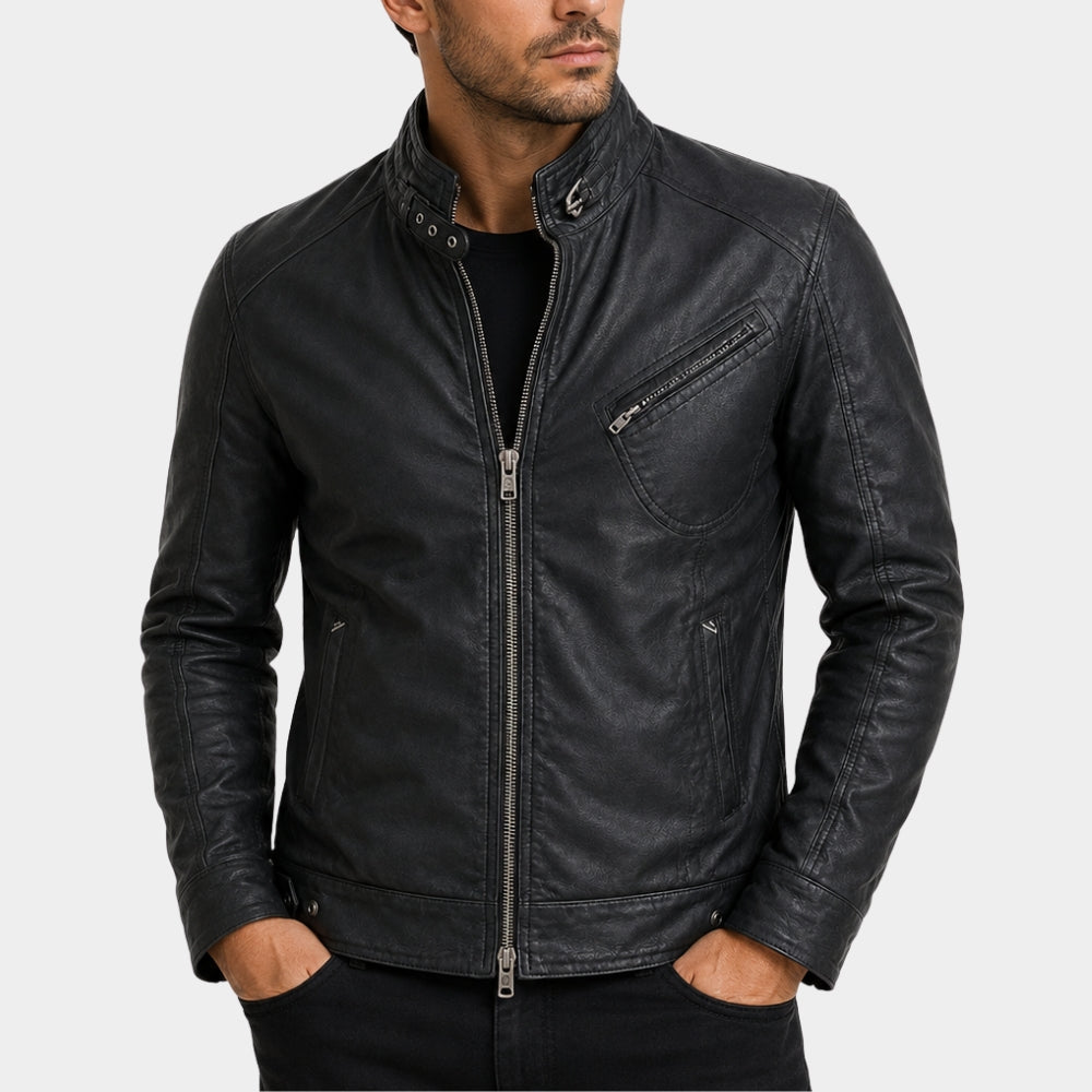 The Bourne Legacy Jeremy Renner Black Leather Jacket