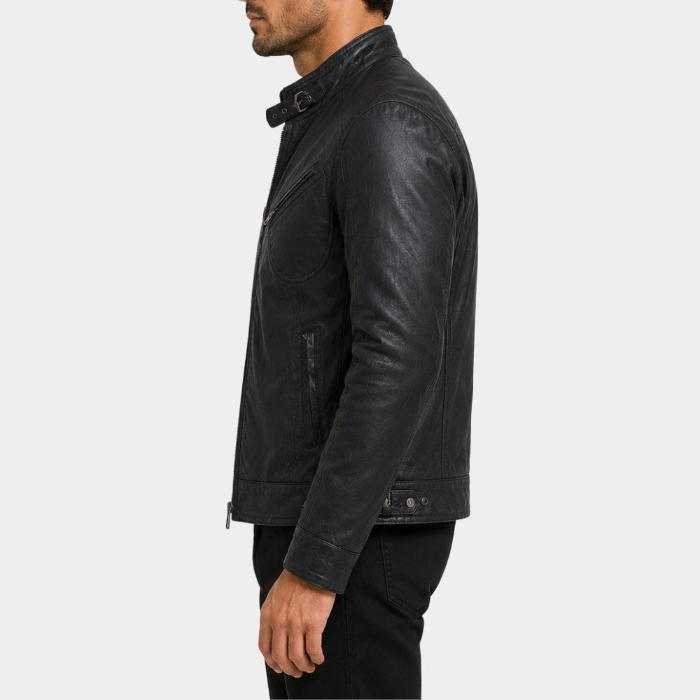The Bourne Legacy Jeremy Renner Black Leather Jacket