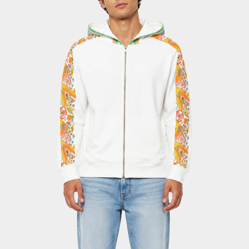 The Dink Dusty White Zipper Hoodie
